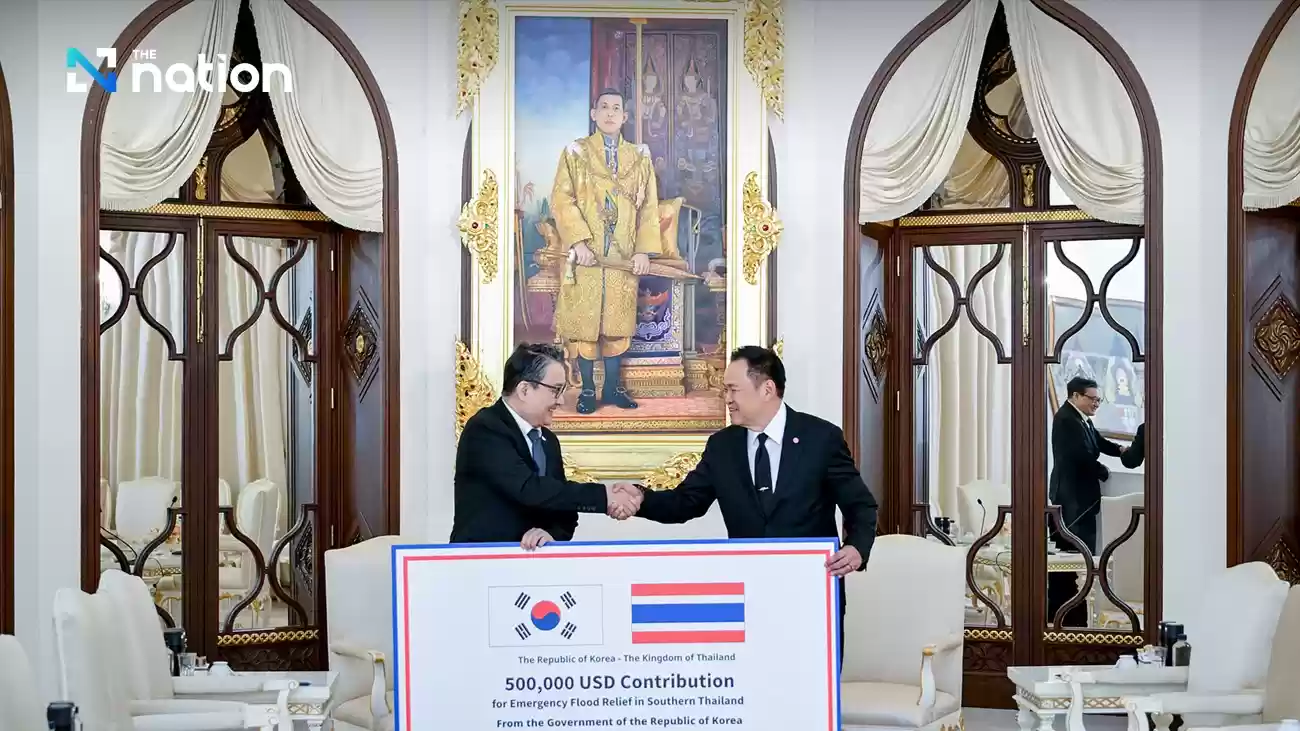 韓国、タイ南部の洪水被害救済に50万ドルを寄付