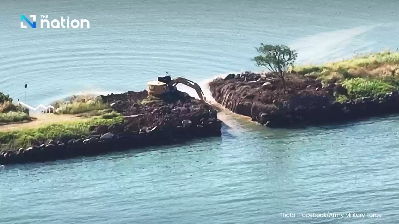 海軍は、防波堤の撤去要請は国境衝突のずっと前からカンボジアに提出されていたと述べている