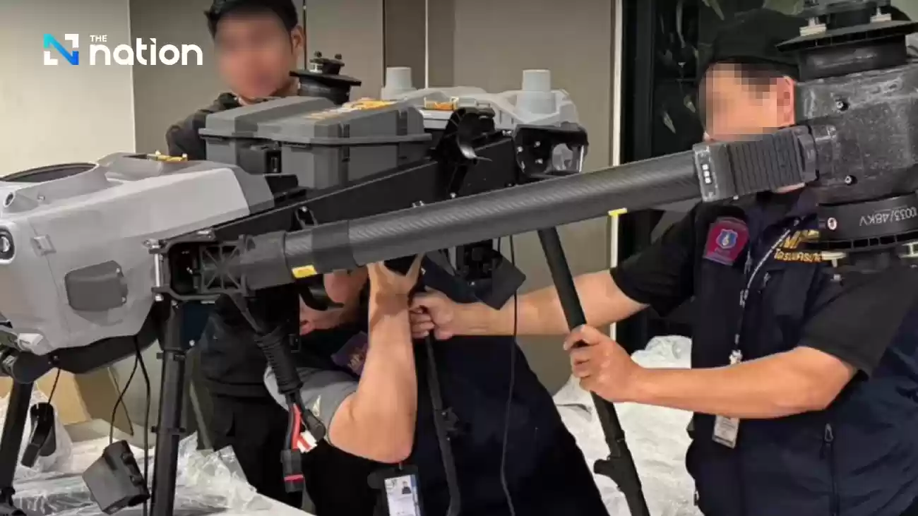 スワンナプーム国際空港のドローン妨害でミャンマー人4人が逮捕